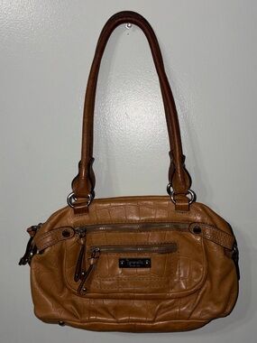 Tignanello Croc-Embossed Shoulder Bag